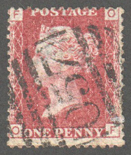 Great Britain Scott 33 Used Plate 120 - OF - Click Image to Close